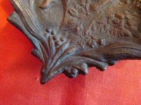 Petit cendrier en bronze époque début 20 ème