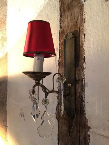 Applique laiton et pampilles