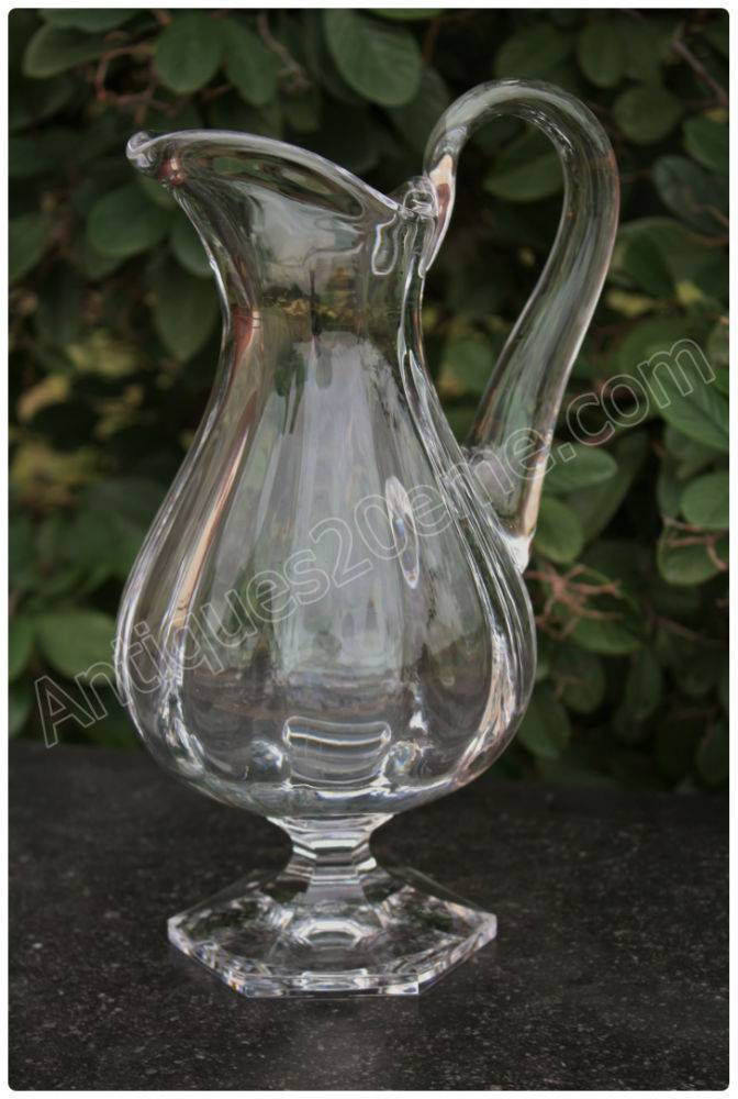 Pichet à eau en cristal de St Louis modèle Saint-Cloud