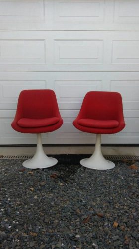 Tulip chair dans le gout des éditions Knoll en vente chez DESIGN ANTIC 49