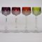 Série de 6 verres à vin du Rhin Roemer en cristal taillé de Baccarat modèle Colbert