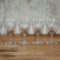 Série de 6 verres à vin de Bordeaux en cristal de Baccarat Cassino