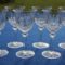 Série de 6 verres à vin de Bourgogne en cristal de St Louis modèle Tommy