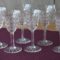 Série de 6 verres à vin cuit en cristal de Baccarat modèle Pontarlier