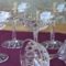 Série de 6 coupes à champagne en cristal de Baccarat modèle Pontarlier