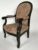 Rare, petit fauteuil d'enfant Napoleon III, bois noirci