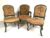 Fauteuil et paire de chaises de style Louis XV