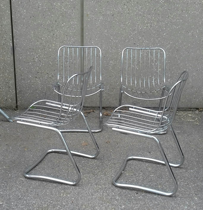 chaises chrome années 70_3