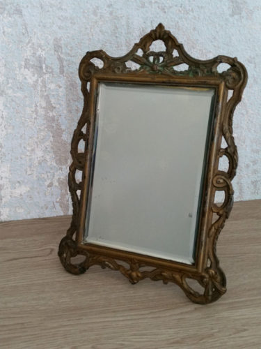 MIROIR BISEAUTÉ EN BRONZE LOUIS XVI