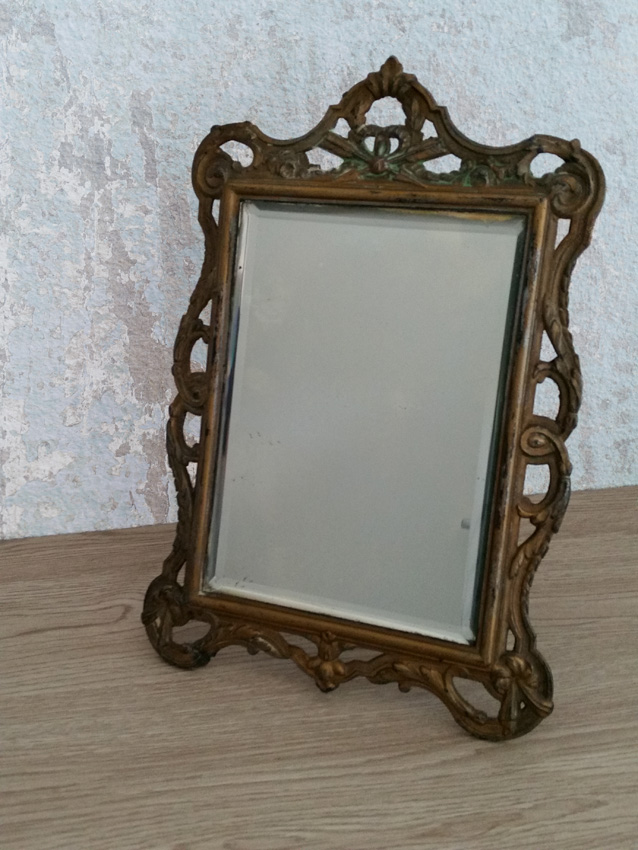 MIROIR BISEAUTÉ EN BRONZE LOUIS XVI