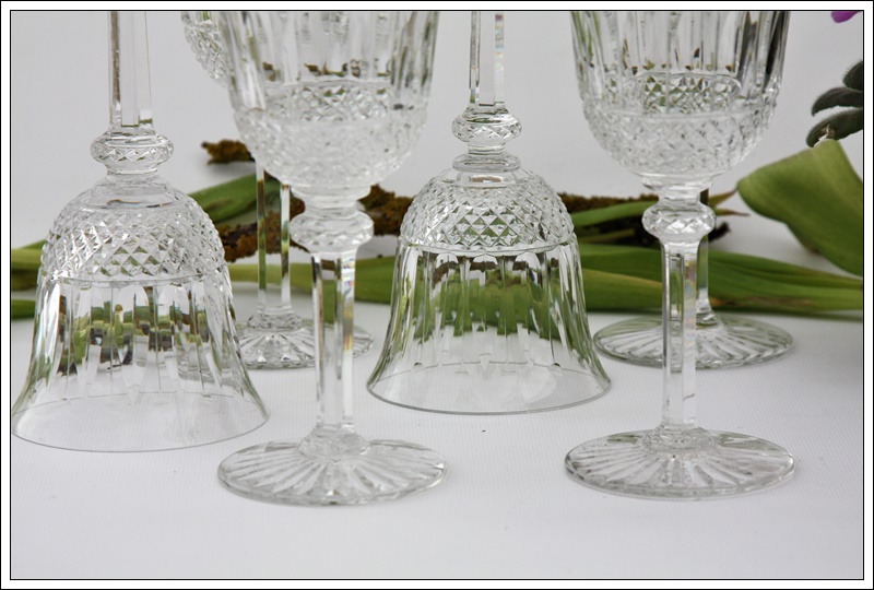 Série de 6 verres à eau en cristal de St Louis modèle Tommy